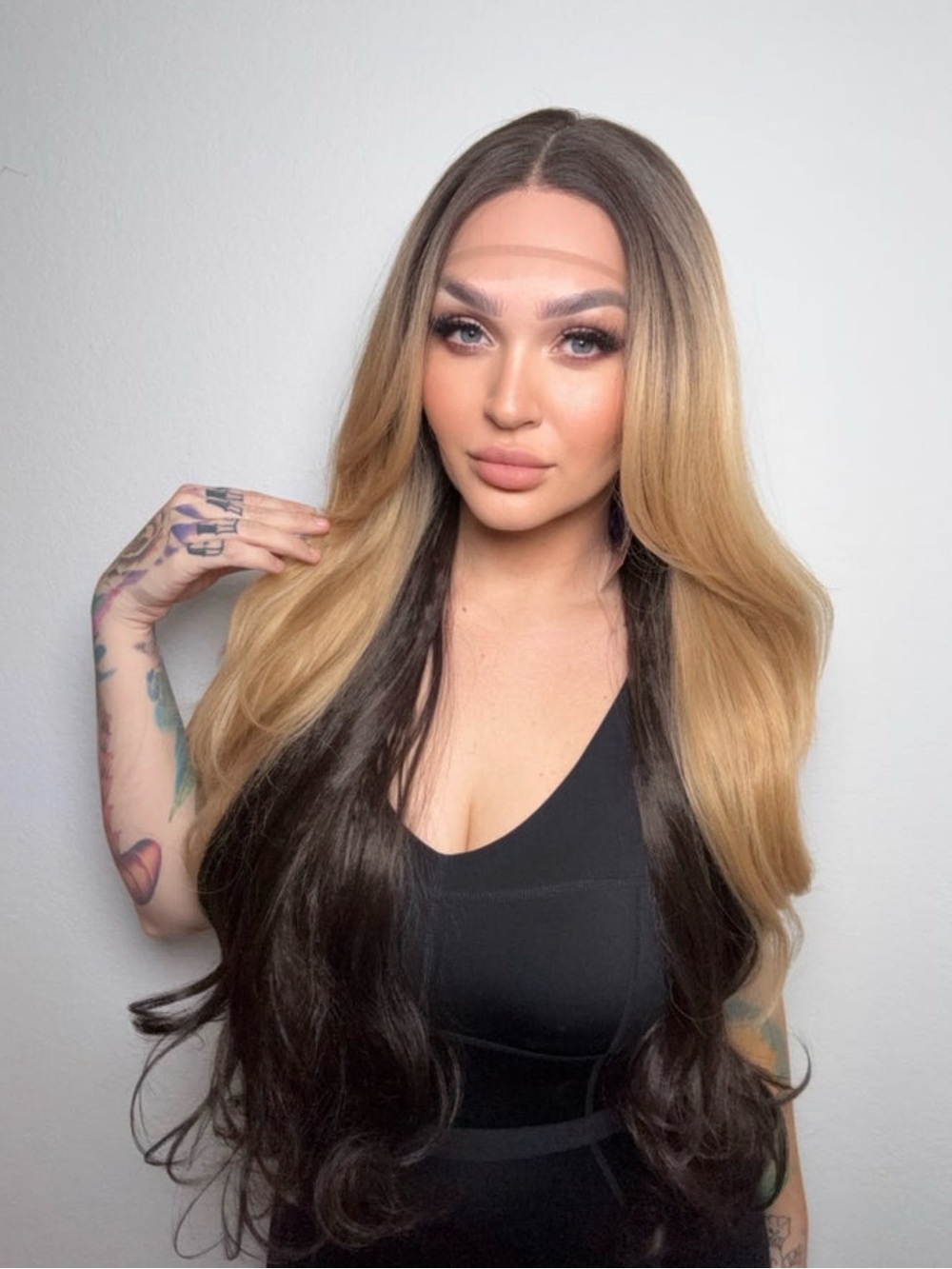 REBEL GYPSY GRAFFITI HEART Wig NWT